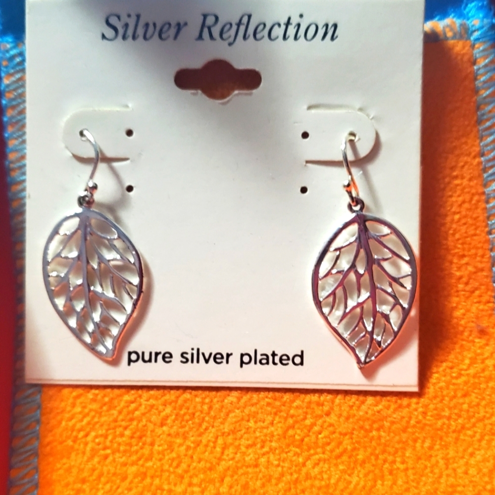 New Pure Silver plated earrings
